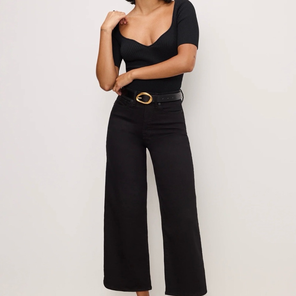 PRELOVED GOOD AMERICAN BLACK HIGH WAIST PALAZZO